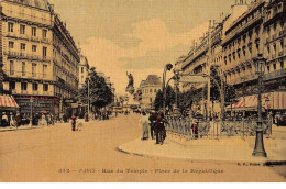 PARIS - Rue Du Temple - Place De La République - Très Bon état - Autres & Non Classés