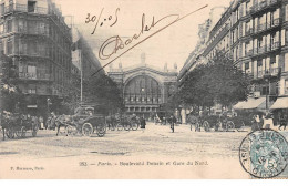 PARIS - Boulevard Denain Et Gare Du Nord - Très Bon état - Autres & Non Classés