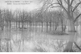 PARIS - Crue De La Seine 1910 - Avenue Des Champs Elysées - Très Bon état - Überschwemmung 1910