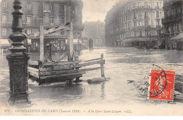 PARIS - Inondations De Paris 1910 - A La Gare Saint Lazare - Très Bon état - Paris Flood, 1910