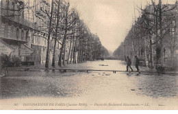 PARIS - Inondations De Paris 1910 - Passerelle Boulevard Haussmann - Très Bon état - Inondations De 1910