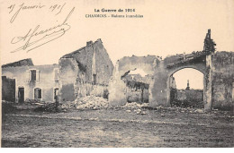 La Guerre De 1914 - CHARMOIS - Maisons Incendiées - Très Bon état - Other & Unclassified