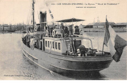 LES SABLES D'OLONNE - Le Bateau " Ville De Paimboeuf " Partant En Excursion - Très Bon état - Sables D'Olonne