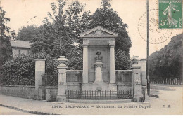 ISLE ADAM - Monument Du Peintre Dupré - Très Bon état - L'Isle Adam