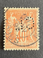 FRANCE C N° 289 Type Sage CL 206 Indice 3 Perforé Perforés Perfins Perfin Superbe - Autres & Non Classés