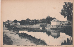 VE Nw-(51) VITRY LE FRANCOIS - LE PONT DE CHALONS ET LE CANAL - Vitry-le-François