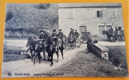 MILITARIA -  ARMEE BELGE - BELGISCH LEGER -  Batterie D'artillerie En Marche - Manovre