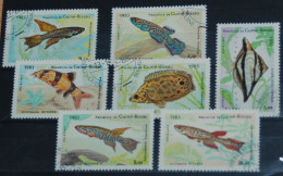 GUINE - BISSAU 1983, Fish, Fishes, Animals, Fauna, Mi #731-7, Used - Pesci