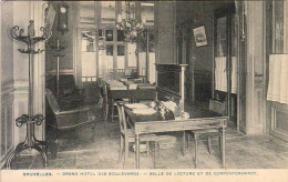 BELGIQUE    BRUXELLES  Grand Hôtel Des Boulevards  Salle De Lecture Et De Correspondance - Cafés, Hôtels, Restaurants