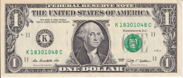 BILLETE DE ESTADOS UNIDOS DE 1 DOLLAR DEL AÑO 2009 LETRA K - DALLAS  (BANK NOTE) - Bilglietti Della Riserva Federale (1928-...)