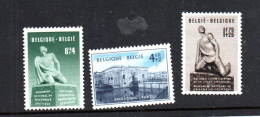 BELGIUM - 1951 - Breendonk Monument Set Of 3 MNH, Sg £88 - Unused Stamps