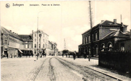 ZOTTEGEM / STATIEPLEIN  EN STATION - Zottegem