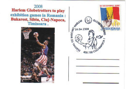 COV 995 - 280 BASKETBALL, Harlem Globetrotters, Romania - Cover - Used - 2005 - Cartas & Documentos