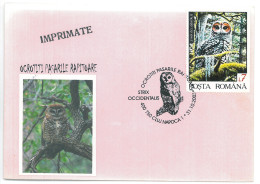 COV 995 - 3139 OWLS, Romania - Cover - Used - 2003 - Lettres & Documents