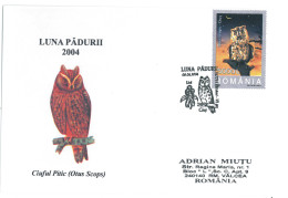 COV 995 - 3117 OWLS, Romania - Cover - Used - 2004 - Storia Postale