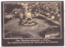 BUL 09 - 24121 SOFIA, Saint Alexander NEVSKI Cathedral, Aerial View (15,5/11 Cm) - Old Photocard - Unused - Bulgarije