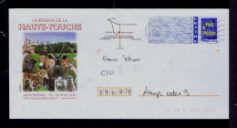 Gc8519 FRANCE PAP "RESERVE De La HAUTE-TOUCH" Animals Faune Giraffe Canguru Bull Tiger Monkey Sericata Mailed Limoges - Autres & Non Classés