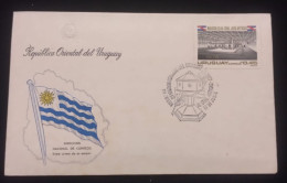 D)1977, URUGUAY, FIRST DAY COVER, ISSUE, MAUSOLEUM OF GENERAL JOSÉ ARTIGAS, FDC - Uruguay