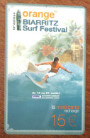 BIARRITZ SURF MOBICARTE ORANGE SPÉCIMEN MBC MOBI GSM SCHEDA TARJETA PHONE CARD PREPAID PREPAYÉE CALLING CARTE TELECARTE - Kaarten Voor De Telefooncel (herlaadbaar)