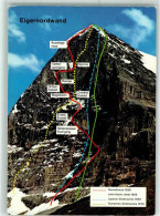 39435706 - Vogelschau Eigernordwand Huettenstempel Verlag Suter Nr.19457 - Alpinisme