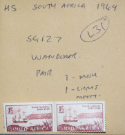 SOUTH AFRICA  STAMPS Wanderer 1  1/2d Pair  1949  L31  ~~L@@K~~ - Neufs