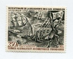 T. A. A. F. PA 28 ** BICENTENAIRE DE LA DECOUVERTE DES ILES KERGUELEN - Unused Stamps