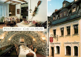 73708024 Schneeberg Erzgebirge Hotel Buettner Cafe Am Markt Restaurant Schneeber - Other & Unclassified