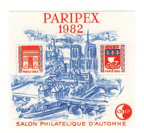 Bloc CNEP N° 3 : Paripex 1982, Type I : Deux Ponts. Voir Le Scan. Cote YT : 20 €, Maury : 20 €. - CNEP