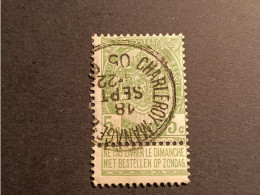 N 56  Afst./Obl.  Amb. " CHARLEROI-MANAGE-BRUXELLES "   Coba +50 - 1893-1907 Wappen