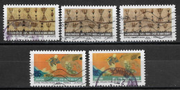 France  2011  Obitéré  Autoadhésif  N° 514 ( 3 Exemplaires ) Et  N° 520  ( 2 Exemplaires )   Tissus Du Monde - Used Stamps