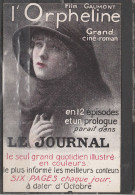 Cinéma - Film Gaumont - L' Orpheline Grand Ciné Roman - Andere & Zonder Classificatie