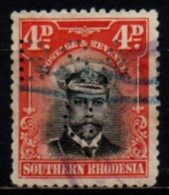 RHODESIE DU SUD 1924 O PERFIN - Southern Rhodesia (...-1964)