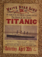 WHITE STAR TITANIC QUEEN OF THE OCEAN POSTER ADVERT - MODERN - Steamers