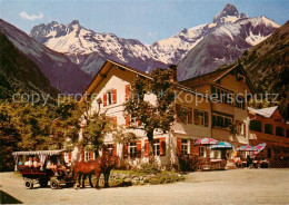 73707631 Oberstdorf Berggasthof Landhaus Spielmannsau Pferdewagen Oberstdorf - Oberstdorf