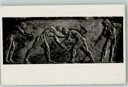 39627506 - Base De Statue Lutteurs  Musee National Athen - Wrestling