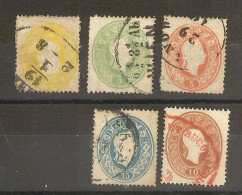 Autriche _ Empire  (1861) N° 17/21 - Used Stamps