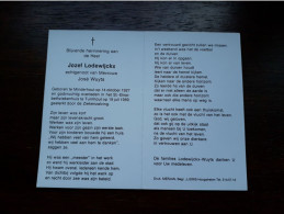 Jozef Lodewijckx ° Minderhout 1927 + Turnhout 1989 X José Wuyts - Obituary Notices