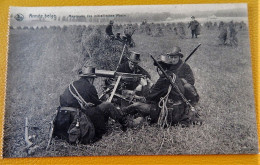 MILITARIA -  ARMEE BELGE - BELGISCH LEGER -  Manoeuvre Des Mitrailleuses Maxim - Maniobras