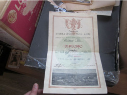 Novo Mesto Diplomo Savezna Strelska Druzina Novo Mesto 1937shooting Team Diploma - Slovénie