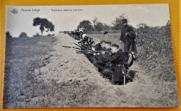 MILITARIA -  ARMEE BELGE - BELGISCH LEGER -  Tirailleurs Dans La Tranchée - Manoeuvres