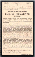 Bidprentje Laar - Moyaerts Emilius (1897-1934) - Imágenes Religiosas