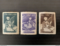 IRAN PERSIA ایران PERSIE PERSIANE 1958 RUDAGI IN DIFFERENT POSE CAT SCOTT N.1130/1132 MNH - Iran