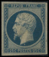 * N°10 25c Bleu, Trâce De Charnière Légère - TB - 1852 Luigi-Napoleone
