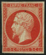(*) N°12 5c Empire, Essai En Orange - TB - 1853-1860 Napoleon III