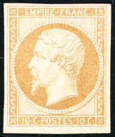 ** N°13A 10c Bistre, Type I - TB - 1853-1860 Napoleon III