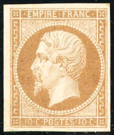 ** N°13B 10c Bistre, Type I - TB - 1853-1860 Napoleon III