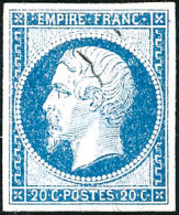 * N°14A 20c Bleu, Type I - B - 1853-1860 Napoleone III