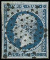 Obl. N°15 25c Bleu - TB - 1853-1860 Napoleone III