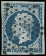Obl. N°15 25c Bleu - TB - 1853-1860 Napoleon III