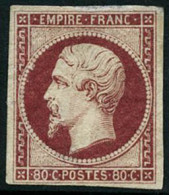 * N°17A 80c Carmin, Quasi SC - TB - 1853-1860 Napoléon III.